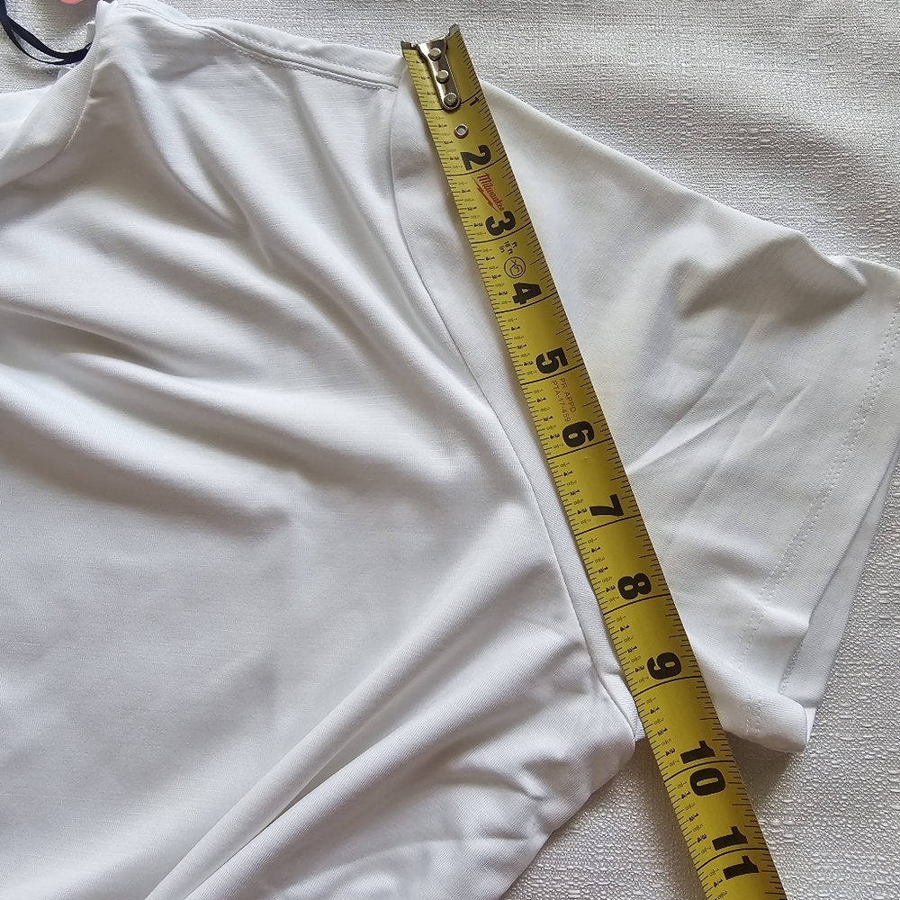 NWT‎ Rhoback Womens Short Sleeve Crop Top Size Large - Picture 10 of 10